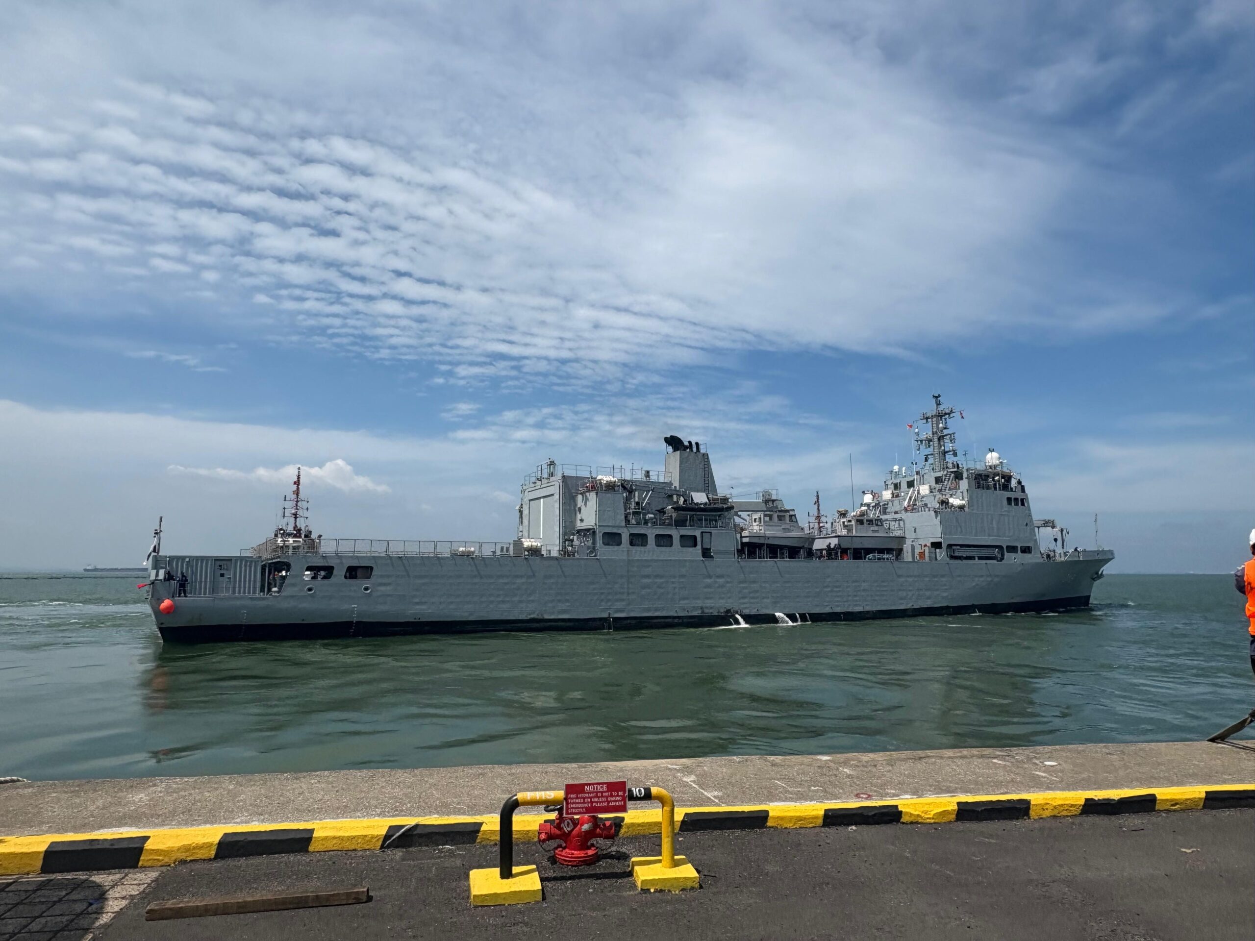 INS Sandhayak completes maiden port call at Singapore