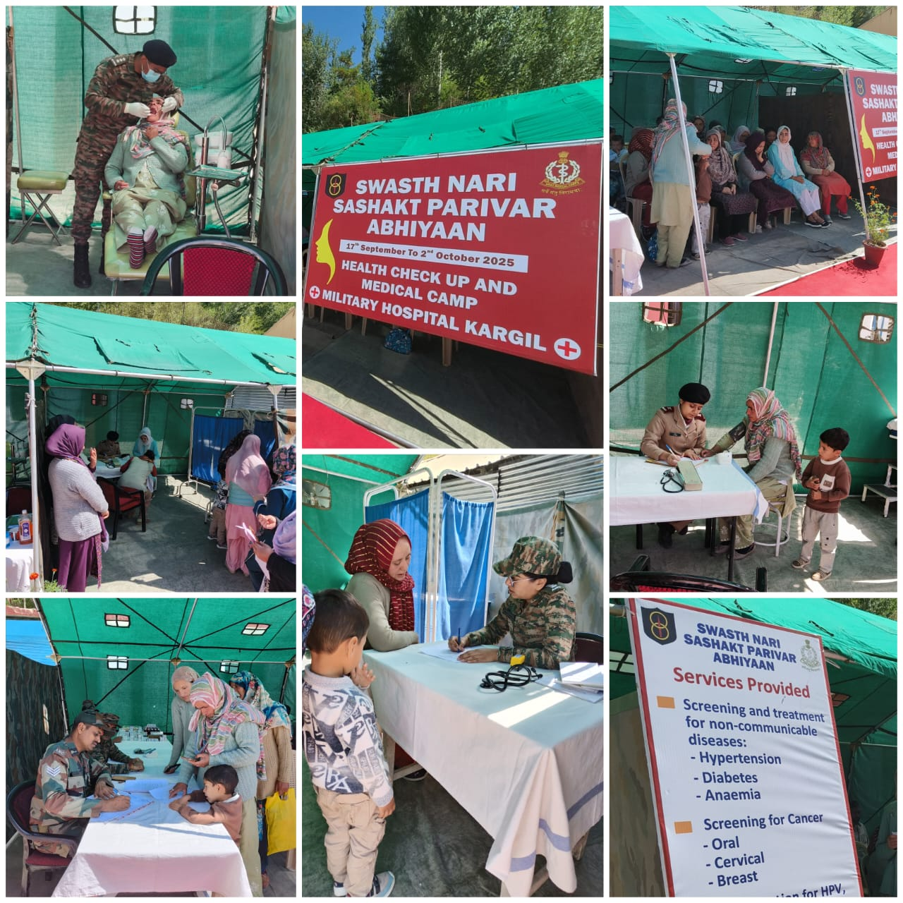 Armed Forces Medical Services organizes more than 60 Health camps under Swasth Naari, Sashakt Parivar Abhiyaan