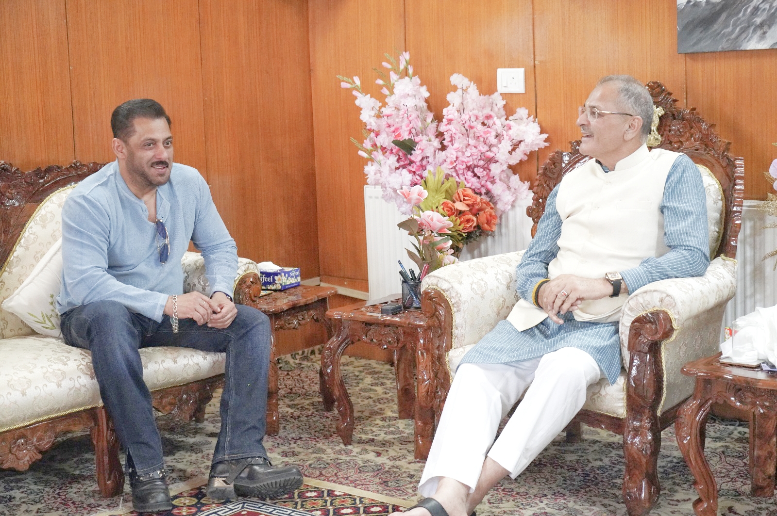 Salman Khan in Leh, Meets LG for Upcoming Film ‘Battle of Galwan’ Shoot