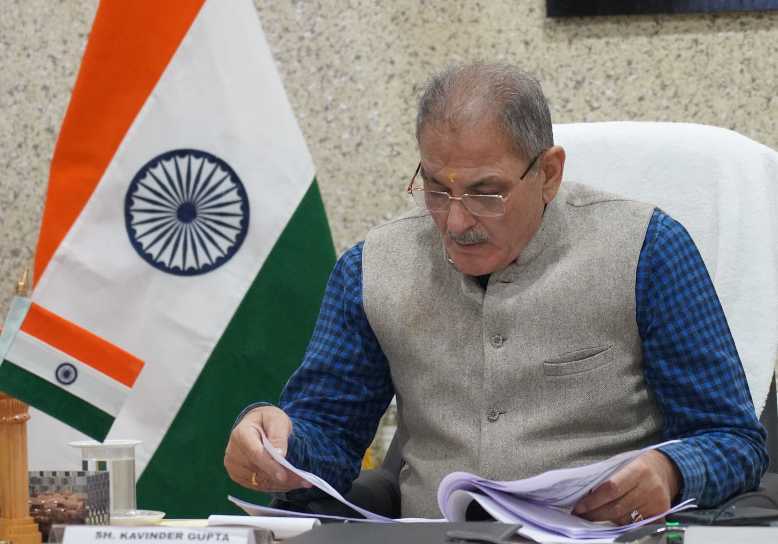 LG Kavinder Gupta reviews security situation in Leh