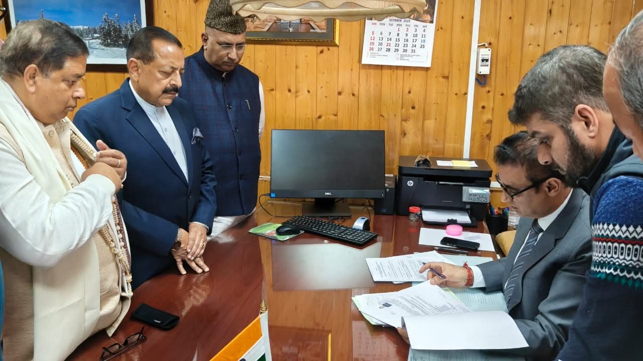 Sat Sharma files nomination for Upcoming Rajya Saba election