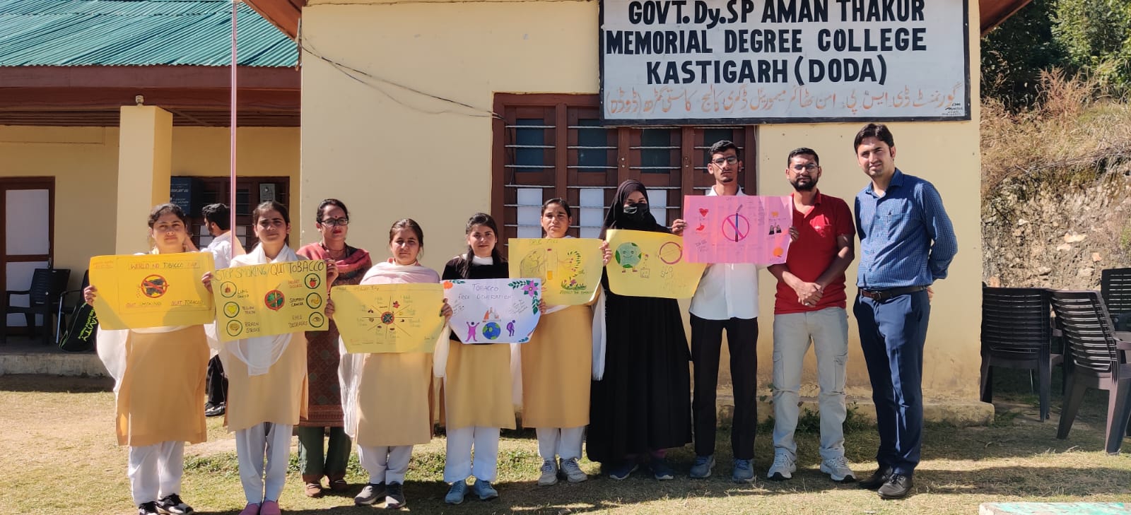 Tobacco-Free Youth Campaign 3.0GDC Kastigarh hosts Poster Making Competition