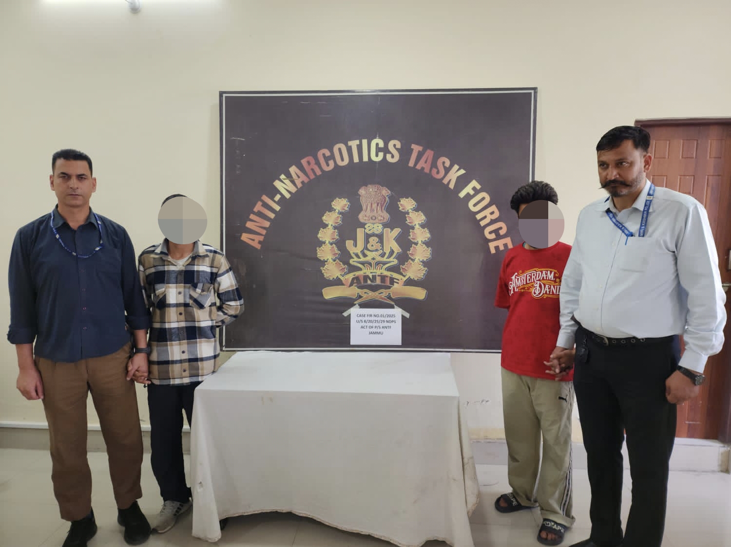 ANTF Narcotics task force Jammu busted inter state narcotics smuggling nexus, Four arrested
