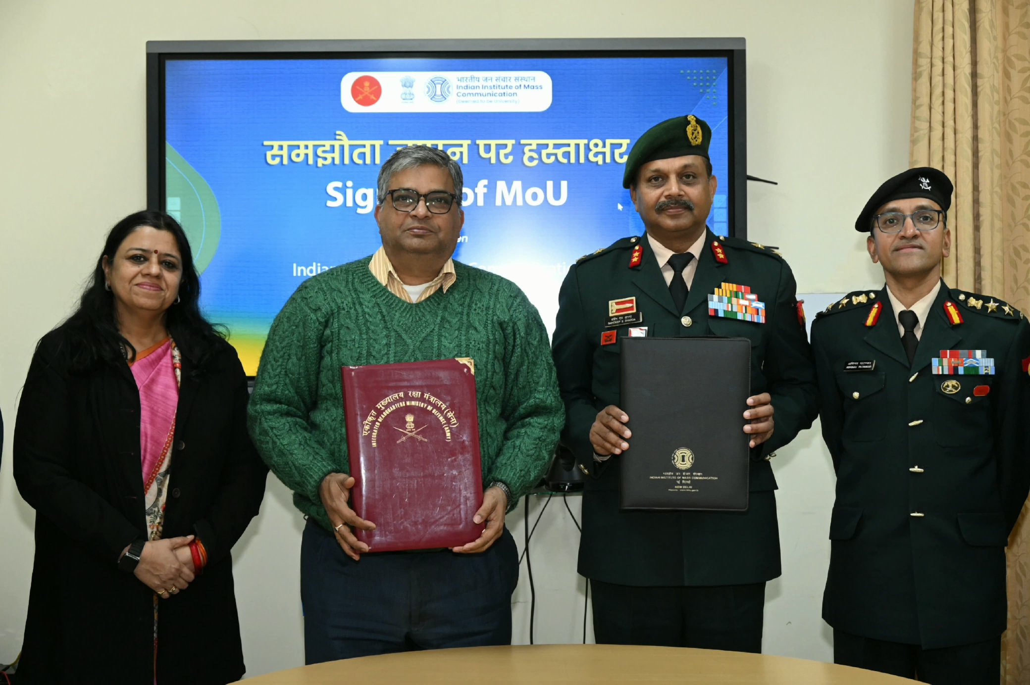 Strategic Communication Leap: Indian Army and IIMC Sign Landmark MoU to Boost Indigenous Information Warfare Capabilities