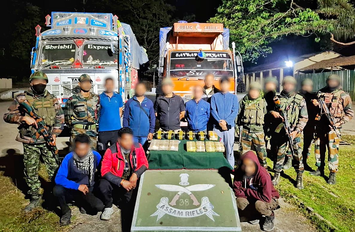 Assam Rifles Seizes ₹39 Crore Yaba Tablets in Cachar; Major Narcotics Smuggling Bid Foiled