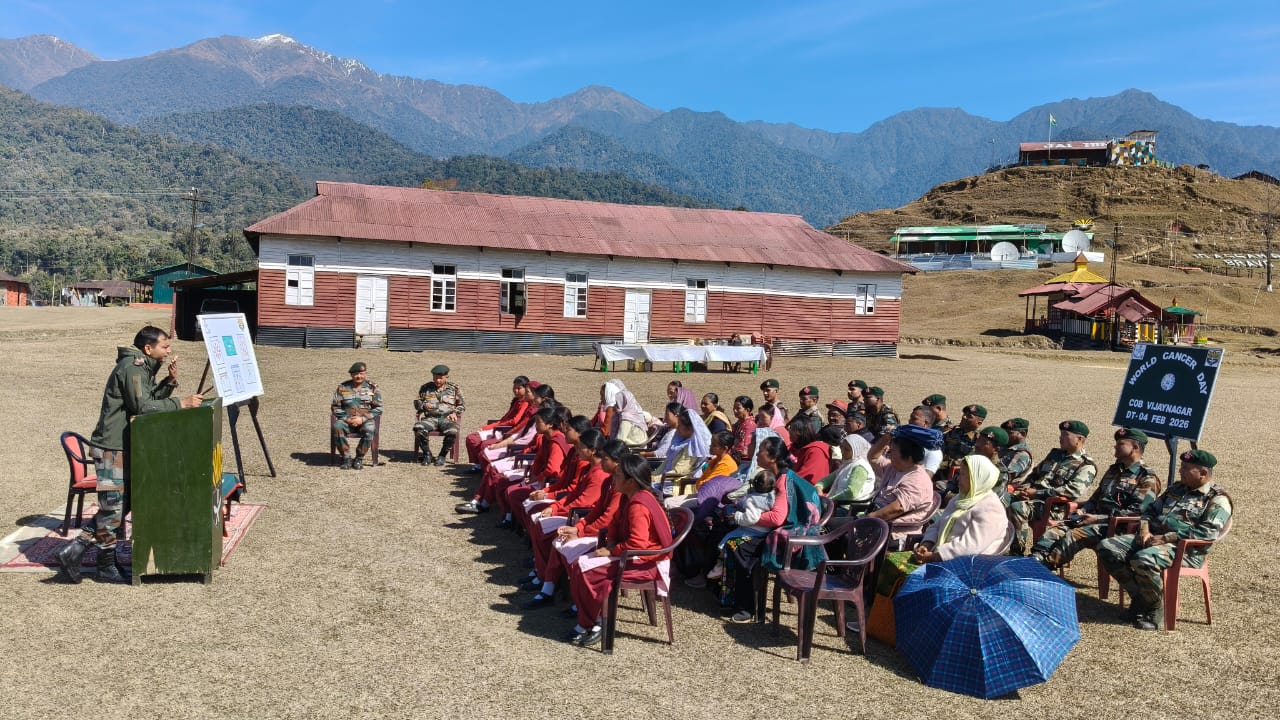 World Cancer Day 2026: Assam Rifles Conducts Awareness Drive in Vijaynagar, Arunachal Pradesh
