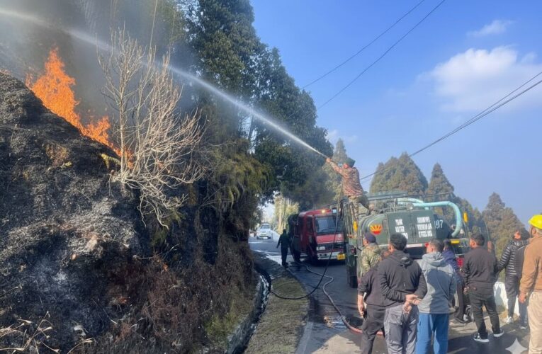Indian Army’s 107 TA Battalion Prevents Major Fire Outbreak at Jalapahar Cantonment in Darjeeling