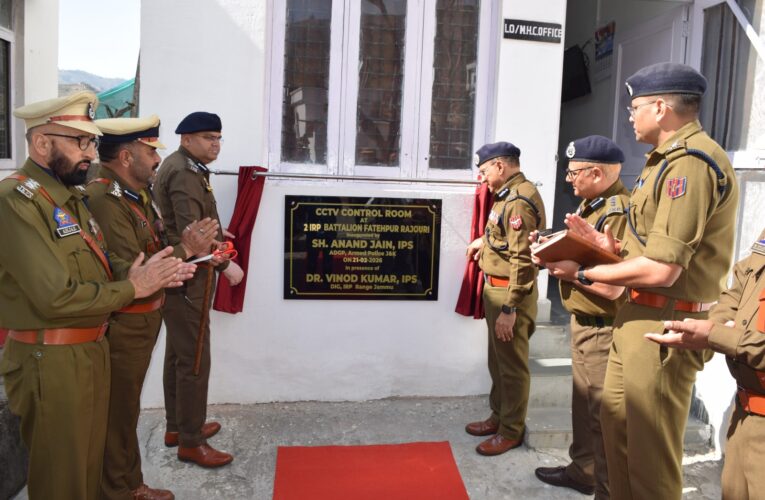 ADG Armed Anand Jain Reviews IRP 2nd Battalion in Rajouri and Inaugurates New Infrastructure