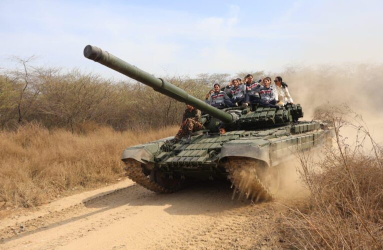 Future Warriors: NCC Cadets Experience Tank Rides and Drone Tech at Amritsar’s Khasa Garrison