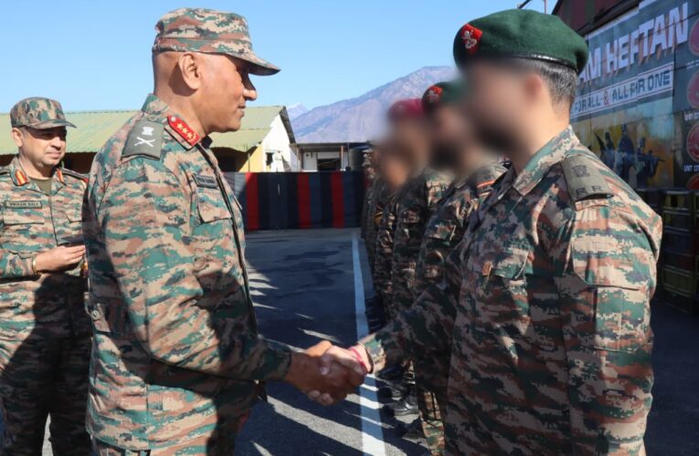 Northern Army Commander Visits Kishtwar Following Successful Elimination of Three Terrorists in Op TRASHI-I