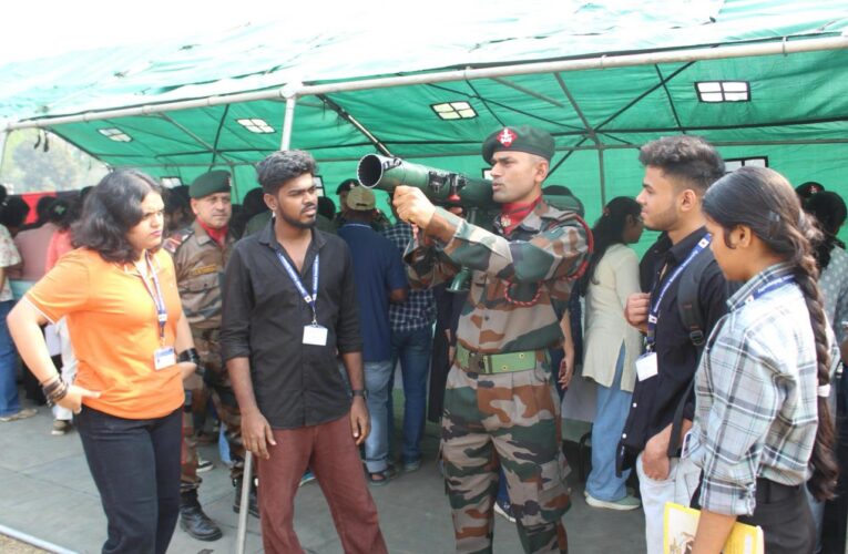 Assam Rifles Weapon Display Inspires Agartala Students: Strengthening Civil-Military Ties