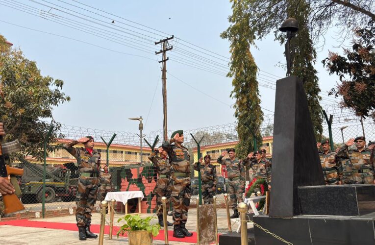 Assam Rifles Honors Fallen Heroes: Wreath-Laying Ceremony Held in Dimapur, Nagaland