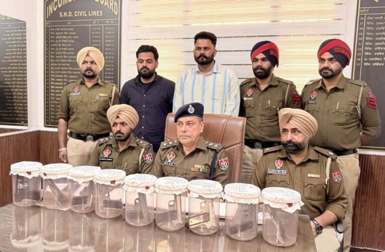 Bathinda Police Cripple Gangster Network: 9 Illegal Pistols Recovered in Major Civil Lines Raid