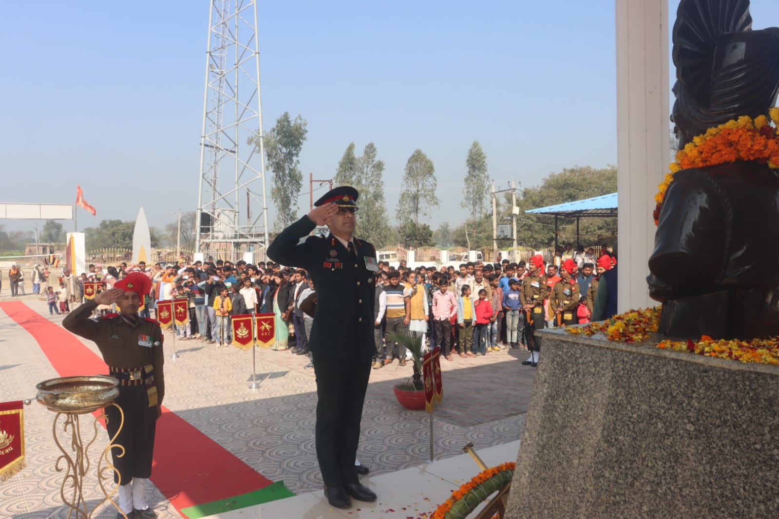 Naik Jadunath Singh PVC Honored: Rajput Regimental Centre Pays Tribute to War Hero in Khajuri
