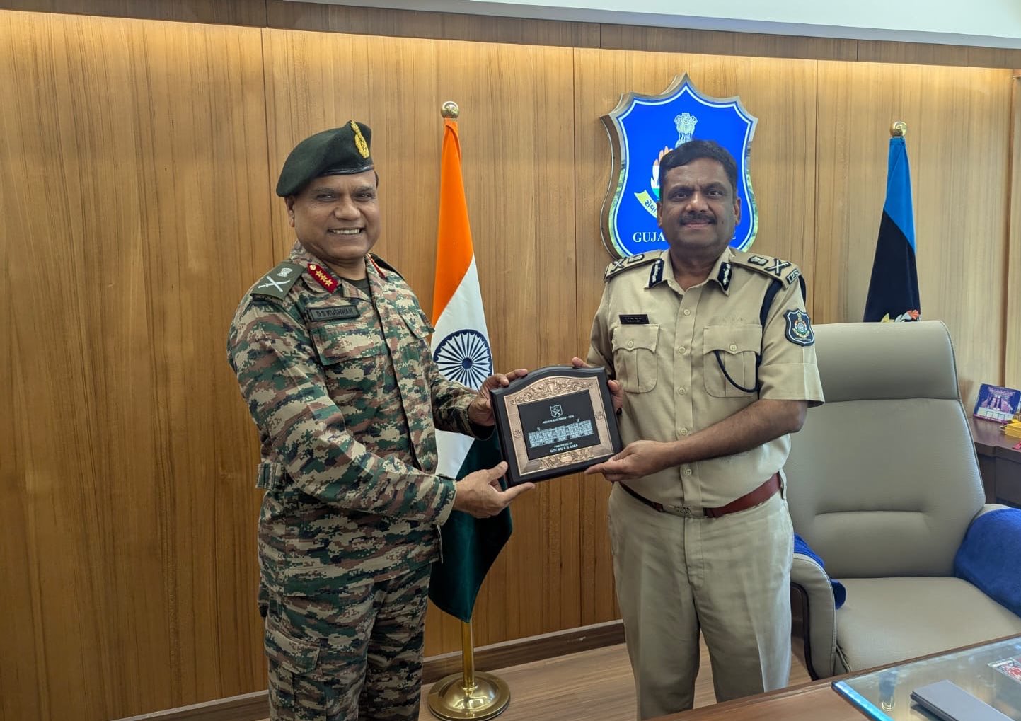 Indian Army Strengthens Civil-Military Synergy: GOC MG & G Area Meets Gujarat Chief Secretary and DGP