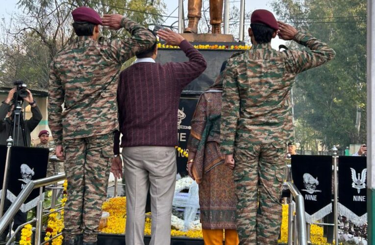 Udhampur Honors Braveheart Captain Tushar Mahajan on his  10th Martydoum day