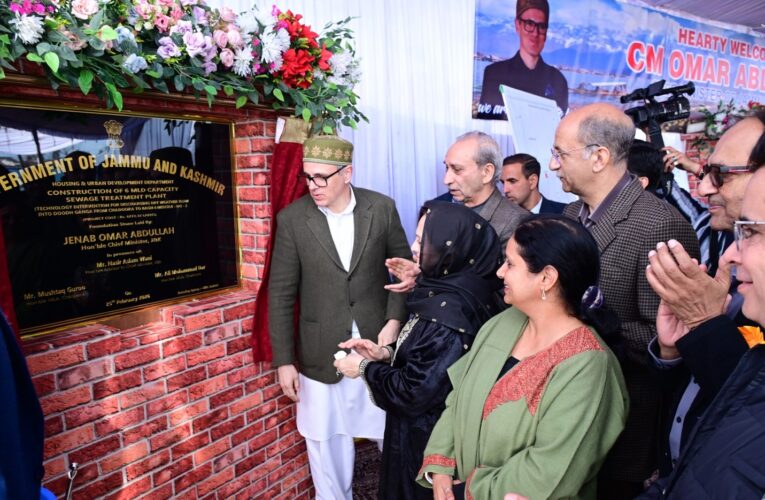 CM Omar Abdullah Launches ₹190 Crore Urban Transformation and River Conservation Drive in Srinagar and Budgam