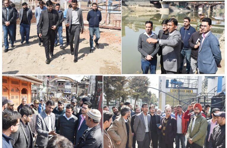 Div Com Kashmir conducts City Tour; Inspects E-Bus Charging StationsReviews Riverfront Proposal at Habakadal