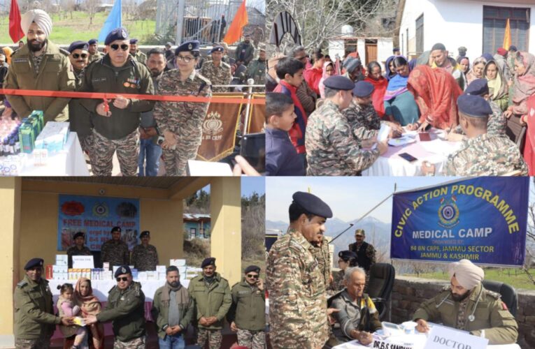 CRPF 84 Bn Hosts Free Medical Camp for Remote Villagers in Ramban