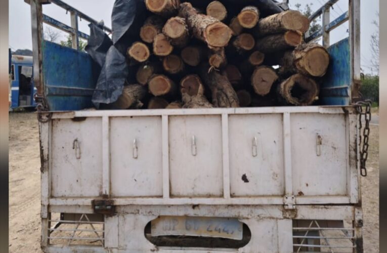 Samba Police Thwart Timber Smuggling: Vehicle Carrying Illegally Cut ‘Khair’ Wood Seized