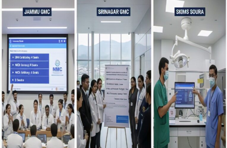 J&K Medical Education Milestone: NMC Approves 24 Super-Specialty PG Seats for Jammu, Srinagar GMCs and SKIMS