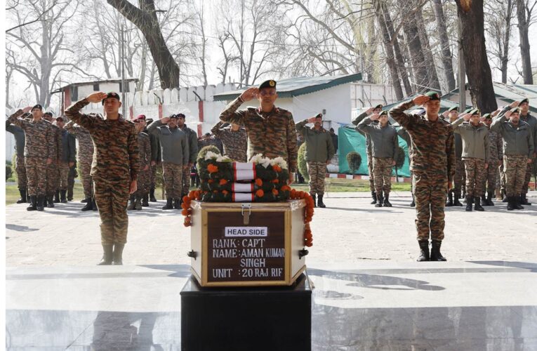 Indian Army’s Chinar Corps Honors Braveheart Captain Aman Kumar Singh Following Sacrifice in Kupwara
