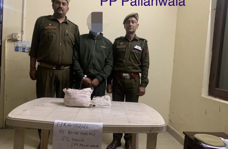 Jammu Rural Police Bust Major Drug Racket in Pallanwala: Over 3,000 Intoxicating Capsules Seized