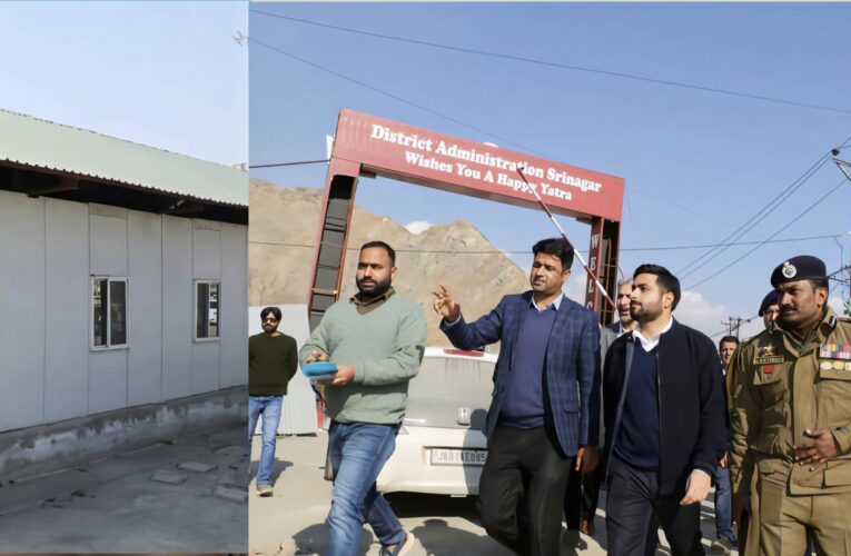 Shri Amarnath Yatra 2026: DC Srinagar and SSP Inspect Pantha Chowk Transit Camp to Boost Pilgrim Facilities