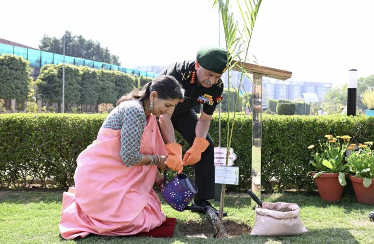 COAS General Upendra Dwivedi and Former Military Chiefs Lead Green Initiative with Tree Plantation at 10th Chiefs’ Conclave