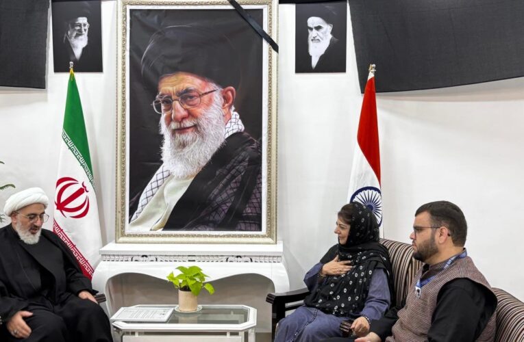 Mehbooba Mufti Visits Iranian Embassy to Condole Khamenei’s Death; Raises Concern for Stranded Students