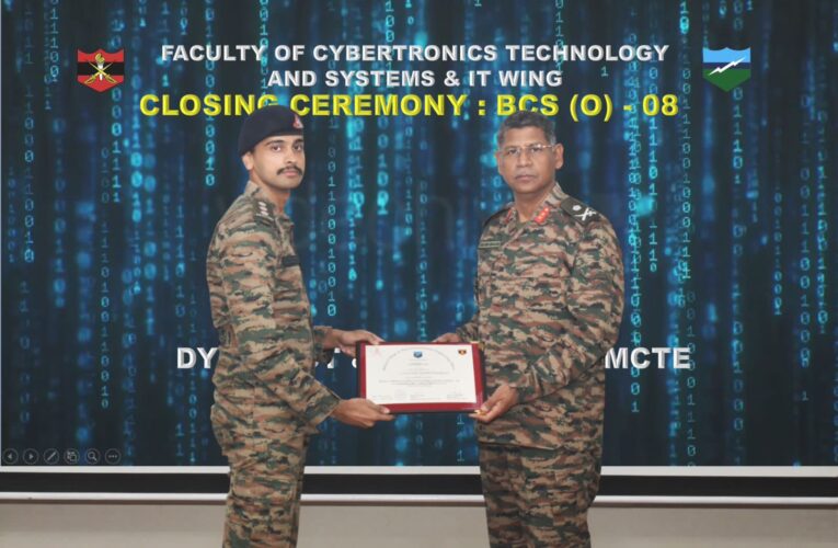 Cyber Security Excellence: Graduation Ceremony Held at MCTE Mhow