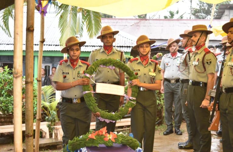 Assam Rifles Honors Veteran Rifleman with Ceremonial Tribute in Dima Hasao