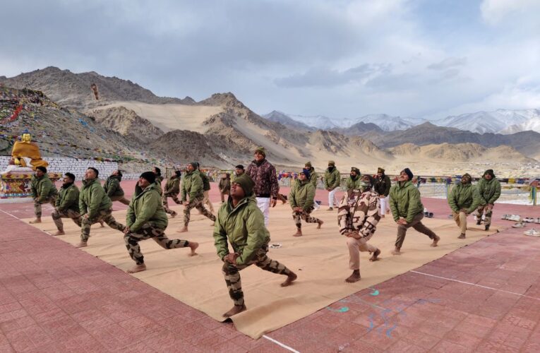 CISF Unit ASG Leh Holds Yoga Session to Mark 100-Day Countdown to International Day of Yoga 2026