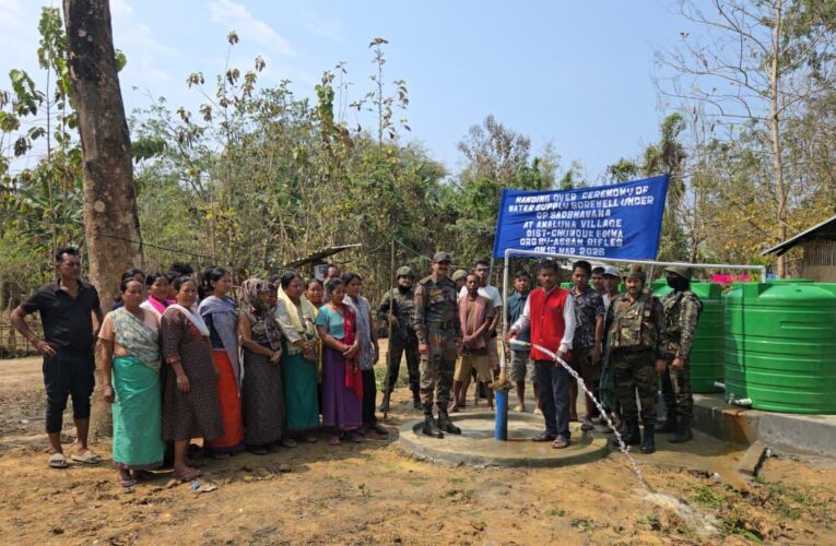 Assam Rifles Enhances Water Access in Nagaland with New Borewell Under Operation Sadbhavana