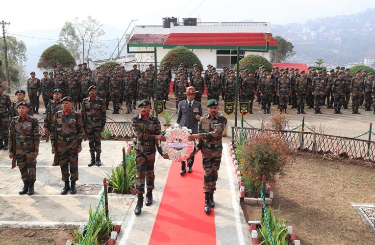 Assam Rifles Honors Heroic Sacrifice of Rifleman Nandan Singh with Wreath Laying Ceremony in Kohima