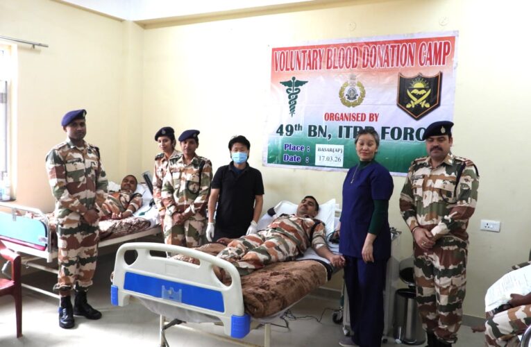 ITBP 49 Battalion Organizes Successful Voluntary Blood Donation Camp in Basar