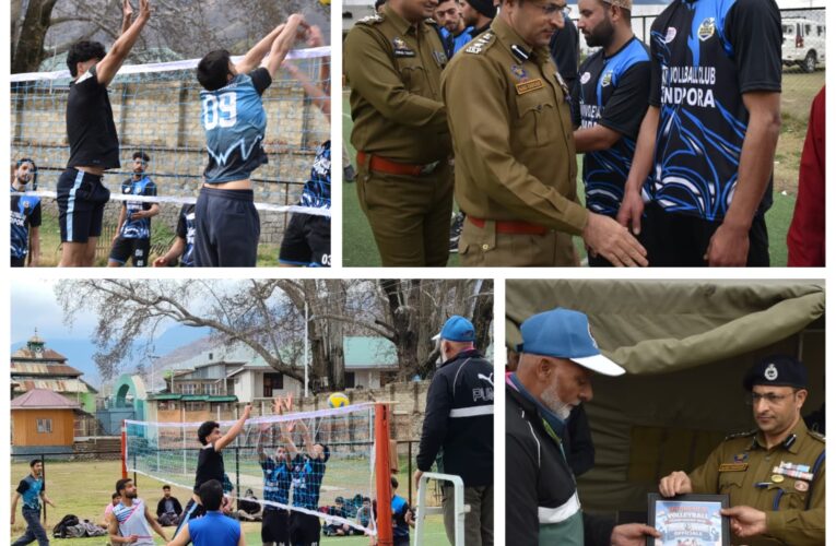 Bandipora Police Conclude Volleyball Tournament Finals Under Civic Action Programme
