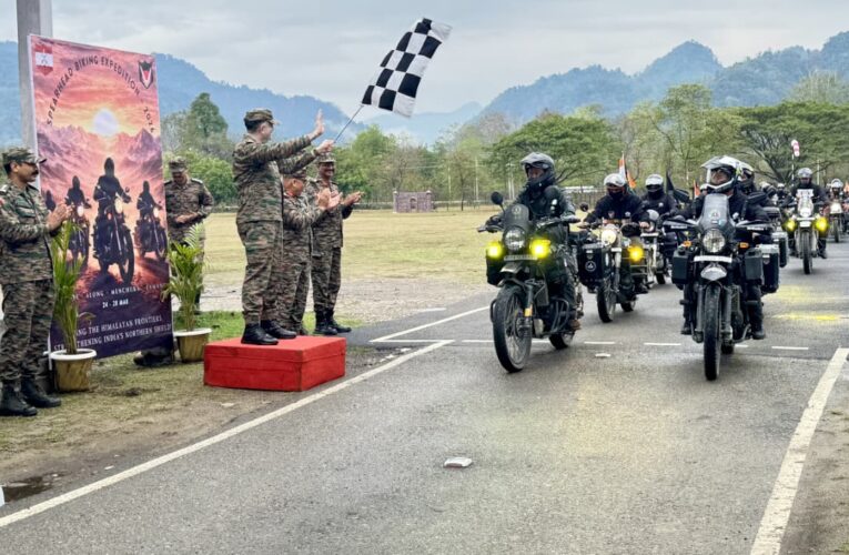 Indian Army’s Spear Corps Flags Off 5-Day Himalayan Bike Expedition in Arunachal Pradesh