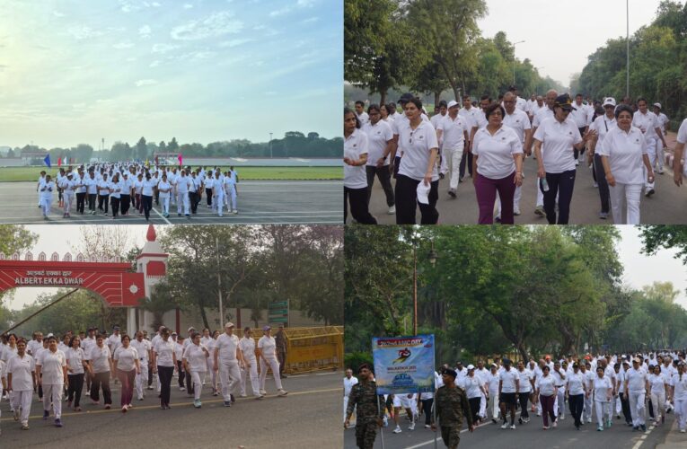 Army Medical Corps 262nd Anniversary: DGAFMS Flags Off High-Energy Walkathon at Cariappa Parade Ground​
