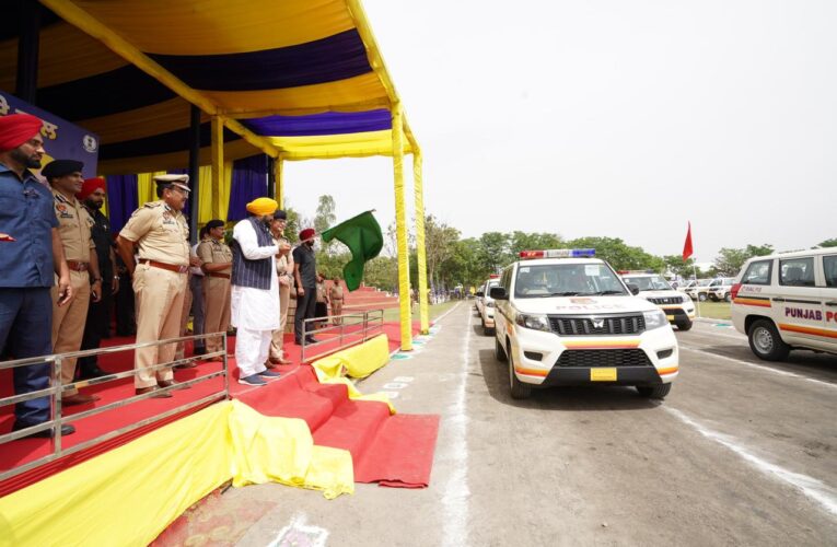 Punjab Enhances Public Safety: CM Flags Off 508 High-Tech Emergency Vehicles to Slash Response Times