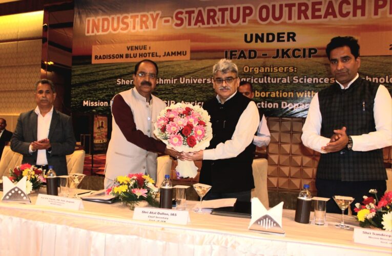 Chief Secretary Atal Dulloo Inaugurates SKUAST-Jammu Industry-Startup Outreach Programme to Boost JKCIP Initiatives