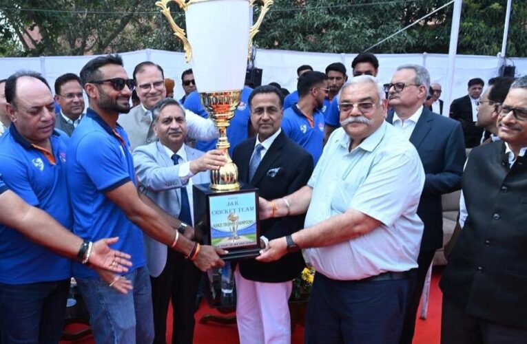 Historic Victory: High Court of J&K and Ladakh Honors J&K Ranji Trophy Champions