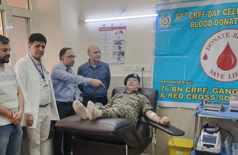 76 Bn CRPF Celebrates 87th Raising Day with Blood Donation and Free Health Camps in Jammu