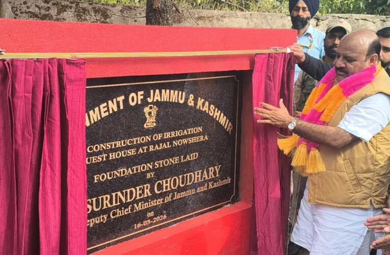 Deputy CM Boosts Rajouri Infrastructure: Foundation Stones Laid for PMGSY Roads and Irrigation Guest House