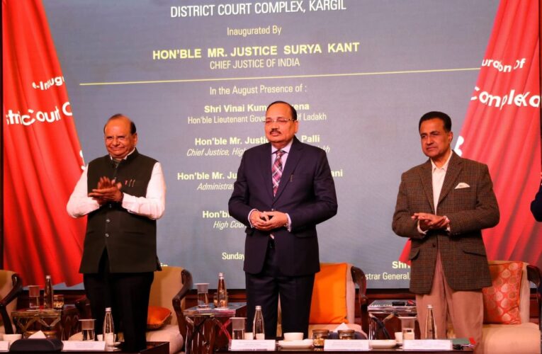 CJI Justice Surya Kant Inaugurates Modern District Court Complex in Kargil to Strengthen Ladakh’s Judicial Reach