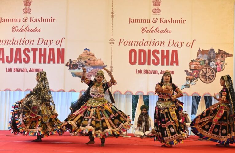 Jammu Kashmir Lok Bhavan Celebrates Rajasthan and Odisha Day to Honor Cultural Diversity