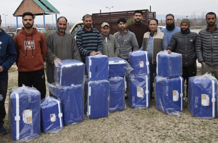 ADDC Shopian Distributes Ice Boxes to Boost Fisheries Sector Under JKCIP Initiative