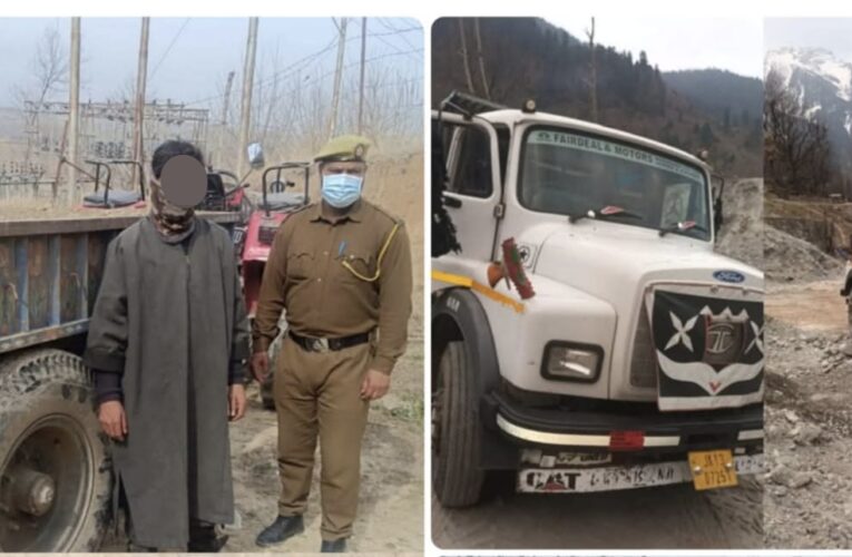 J&K Police Crack Down on Illegal Mining: 11 Vehicles and JCBs Seized Across Baramulla, Ganderbal, and Shopian