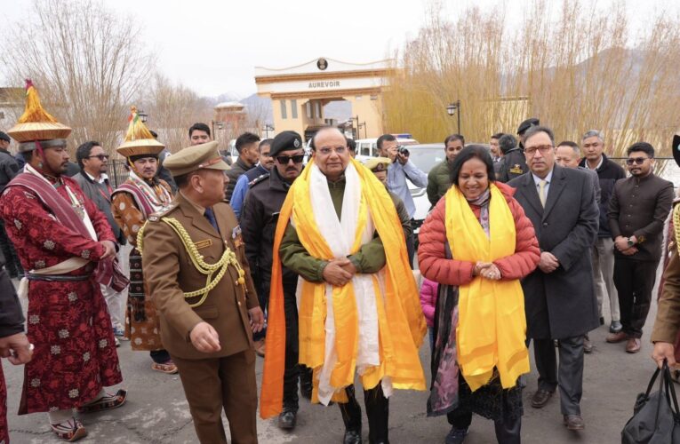 Vinai Kumar Saxena Arrives in Leh; Set to be Sworn In as 4th Lieutenant Governor of Ladakh