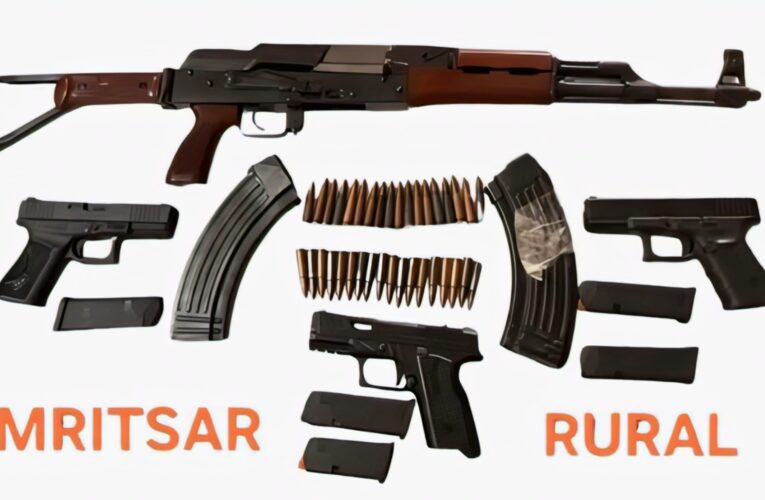 Amritsar Rural Police Bust ISI-Backed Terror Module; AK-47 and Glock Pistols Seized